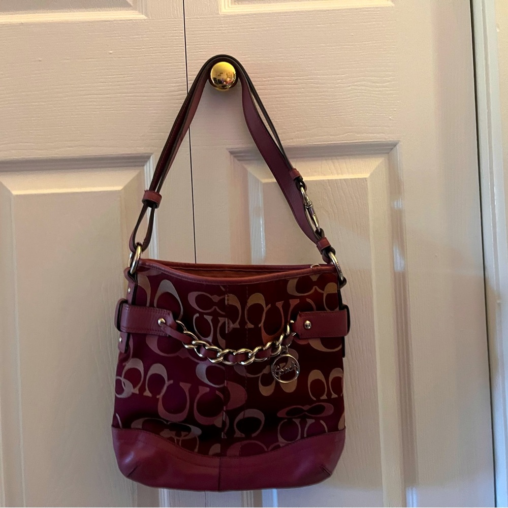 Purple Coach Bag